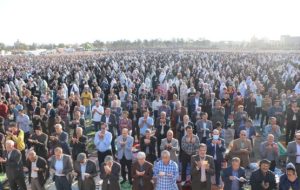 نماز عید فطر در رفسنجان اقامه شد+ عکس