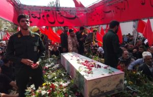 پیکر مطهر شهید گمنام در رفسنجان تشییع شد + عکس