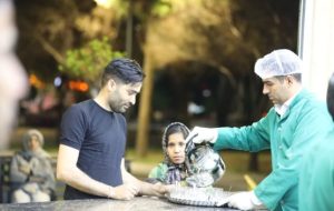 خدمت رسانی موکب شمیم کربلا در بوستان لاله