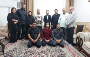 دیدار گروه خادمین شهدای رفسنجان با خانواده ایثارگر کیان محمدی به مناسبت روز اهدای عضو